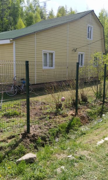 Фото ограждения из 3д панелей для дачи